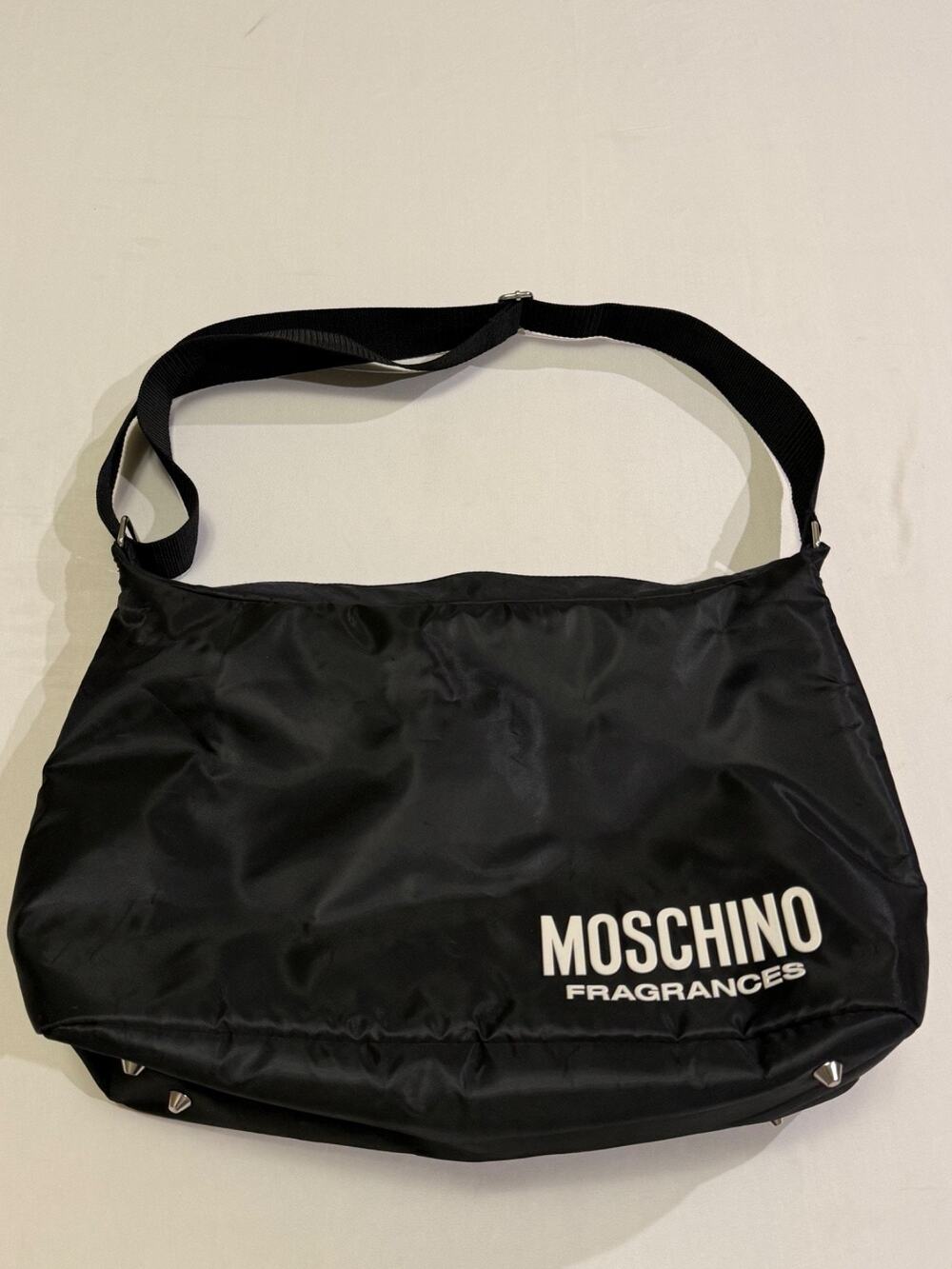 Moschino Fragrances Black Weekend Shoulder Travel Bag Gym Holdall Tote